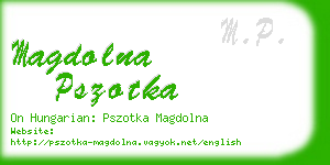 magdolna pszotka business card